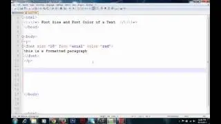 HTML - HOW TO CHANGE FONT COLOR AND SIZE OF HTML -LESSON2