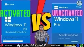 Activated vs Non Activated Windows |windows 10 vs windows 11