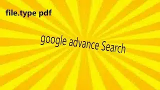 Google Advance Search