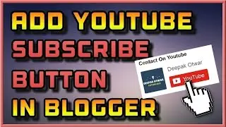 How To Add Youtube Subscribe Button To Blogger