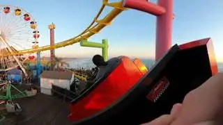 Santa Monica Boardwalk and Rollercoaster in 5.6K Virtual Reality
