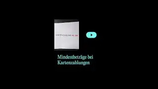 Mindestbeträge bei Kartenzahlungen