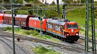 This locomotive is on fire and so is the sound? Roco Class 185 (Traxx 1) Soundechek