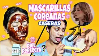 PROBANDO MASCARILLAS COREANAS CASERAS🧖🏻‍♀️ / ¿FUNCIONAN🤔?
