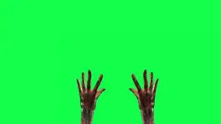 zombie and blood green screen vfx no copyright