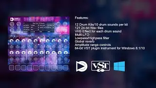 80s TV Drums 64-bit VST plugin instrument for Windows