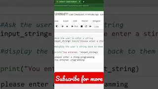 A python program to accept a string from keyboard and display it.|| 