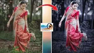 Saree Pose Photo Editing in Photoshop 7.0 - Photoshop Editing Tutorial