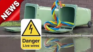 LIVE Cables found in Wheelie Bin!