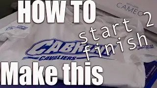 Silhouette Cameo 3 How to make a shirt (start to finish)