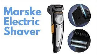 Marske 2 in 1 Electric Hair Clipper Trimmer Beard Foil Shaver Crew Cut Bareheaded Recharge 110V 240V