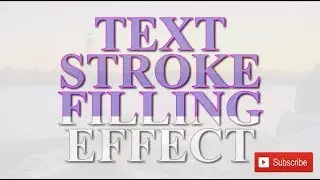 text with stroke filling ।। effect css ।। text stroke ।।  text border