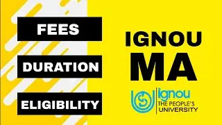 IGNOU MA PROGRAMS ADMISSION || FEES || ELIGIBILITY #ignouadmission #ignouma