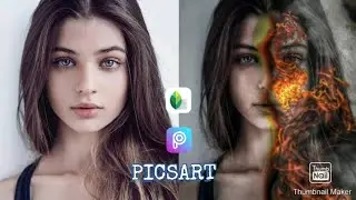 Fire face editing PicsArt|| PicsArt editing tutorial || PicsArt editing new style