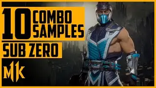 10 SAMPLE COMBOS | SUB ZERO | Mortal Kombat 11