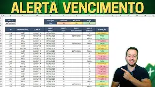 Como Fazer Planilha com Prazos de Vencimentos e Alerta no Excel | Baixar Grátis