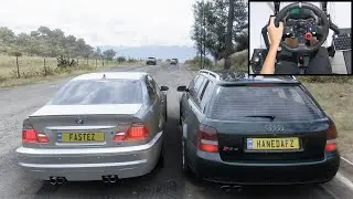 Audi RS4 Avant & BMW M3 CSL - Forza Horizon 5 | Logitech g29 gameplay
