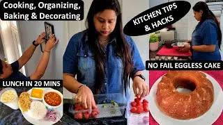 Productive Day Routine - Baking, Cooking, Organizing & Decorating | Kitchen Hacks | DIY Gallery Wall