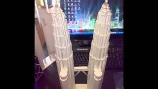 Petronas Twin Towers my hobbies self-made architectural models.wmv