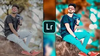 Lightroom aqua and orange effect photo editing tutorial | Lightroom background color change