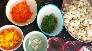 МАРИНОВАННАЯ ЦВЕТНАЯ КАПУСТА. ОТЛИЧНАЯ ЗАКУСКА.