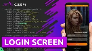 ANDROID LOGIN PAGE DESIGN IN ANDROID STUDIO - ART CODE #1