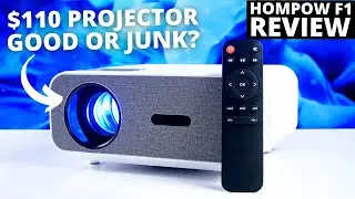 HOMPOW F1 REVIEW: The Whole Truth About The $100 Projector Of 2023!