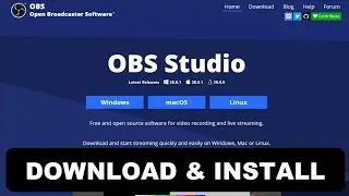OBS STUDIO download and install for pc, linux, macos | screen recording | Manojkumar C
