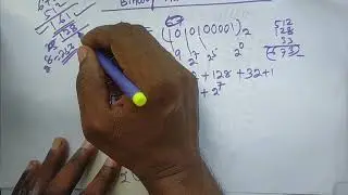 Continue conversion of decimal number to binary number
