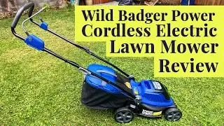 Wild Badger Power Electric Lawnmower - Unboxing and review!