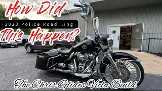 2023 Harley-Davidson Road King Police Edition transformed into a Cholo Style Vicla 
