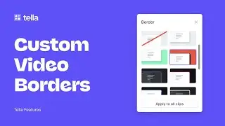 How to add custom borders to recorded videos