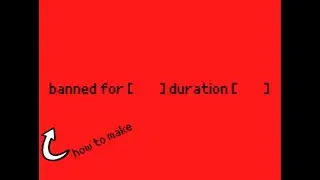how to make a working ban  script in scratch