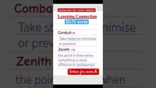 Learn English IELTS words meaning improve English vocabulary 