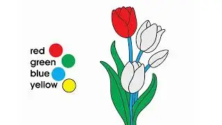 Color the Flower | Imashi Education