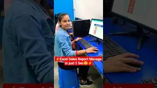 Excel Sales Report Manage in just 5 sec🔥😲 