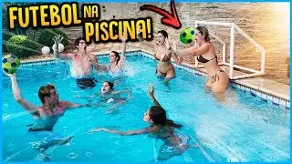 5 MENINOS VS 5 MENINAS: FUTEBOL NA PISCINA!! ( MINI GAME ) [ REZENDE EVIL ]