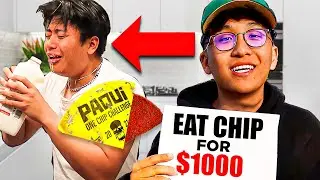EAT WORLD’s HOTTEST CHIPS = $1000 (Making Strangers Do Tasks For Money)