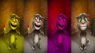 Talking tom 2 funny colors movement   New Video Tom Funny 44