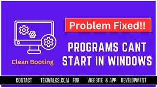 Programs cant start in windows 10 and Windows 11 - fixed