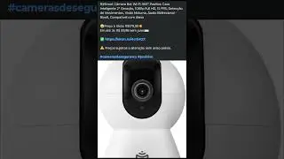 🇧🇷Smart Câmera Bot Wi-Fi 360° Positivo Casa Inteligente 2ª Geração, 1080p Full HD, 15 FPS.
