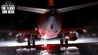 X-Plane 12 | LATEST Zibo Mod 738 | Night Rain Effects