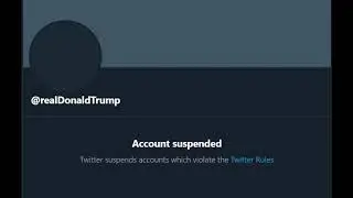 Donald Trump suspended from Twitter be like