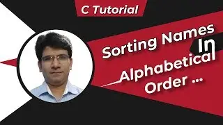 C program to SORT NAMES in ALPHABETICAL ORDER | Sorting names in  C language