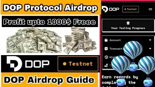 DOP Airdrop | DOP Airdrop Backed By Binance  | How to Join Dop Airdrop  |DOP Listing on Binance |