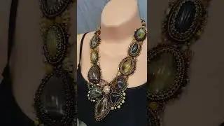 Колье " Вальс опавшей листвы " #jewelry #творчество #handmade #necklace