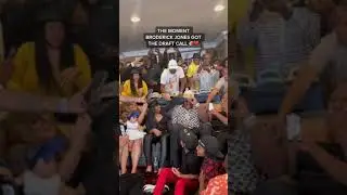 Broderick Jones Celebrates 1st Round NFL Draft Moment 🏈 