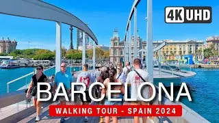BARCELONA Walking Tour 2024  🇪🇸 Vibrant Streets Walk (▶120 min)