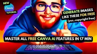 Canva Ai course for beginners | text to image, magic edit, D-ID AI presenters