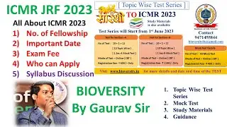 All About ICMR JRF 2023, Syllabus Discussion Exam Pattern and important Topic Discussion